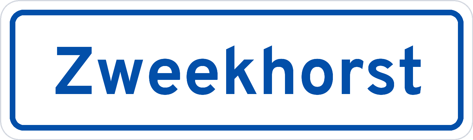 Plaatsnaambord Zweekhorst