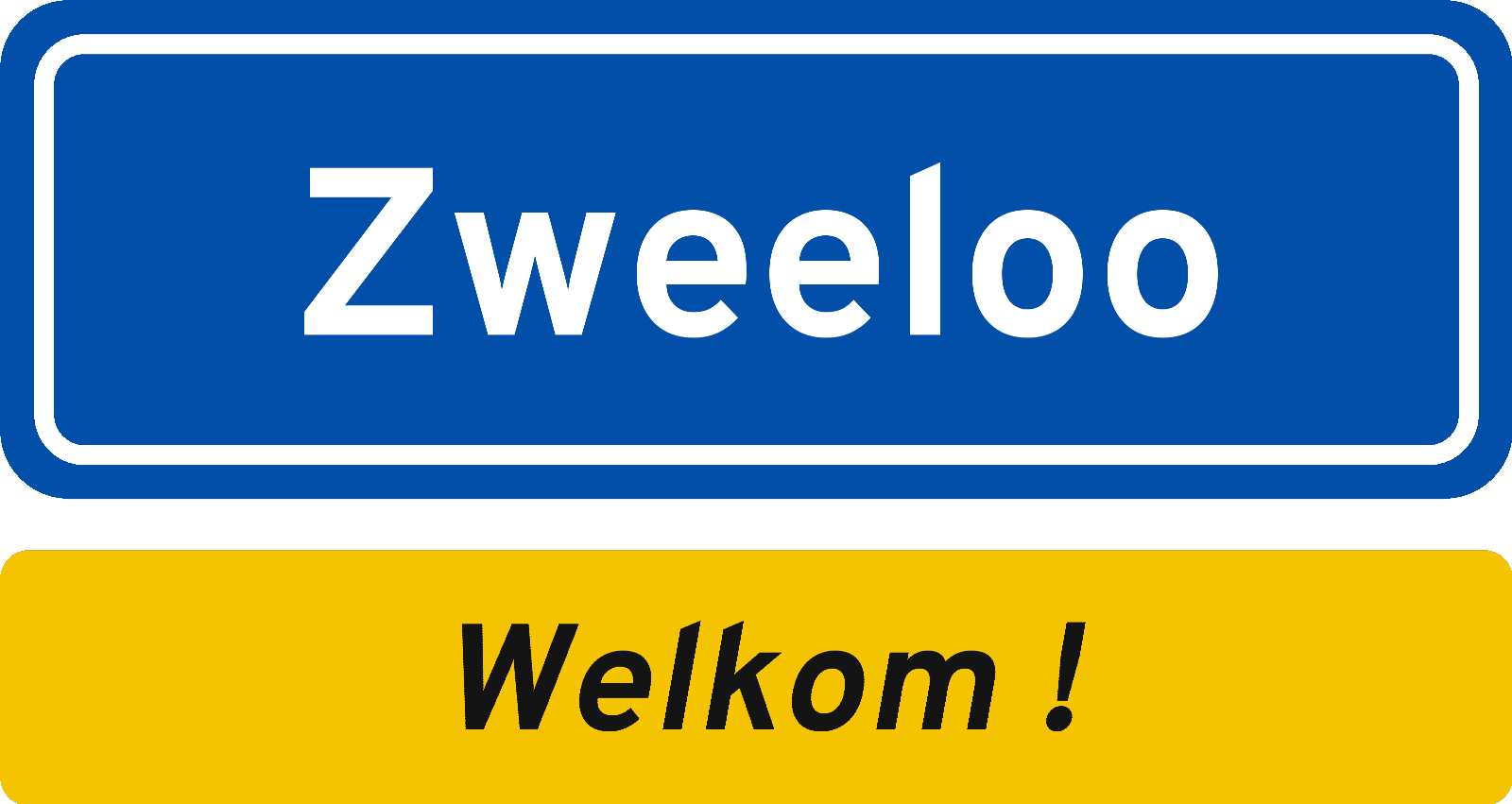 Welkomstbord Zweeloo